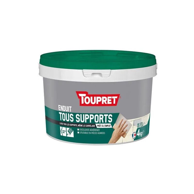 foto del prodotto intonaco multiuso, interno ed esterno, pasta da 4 kg, bianco