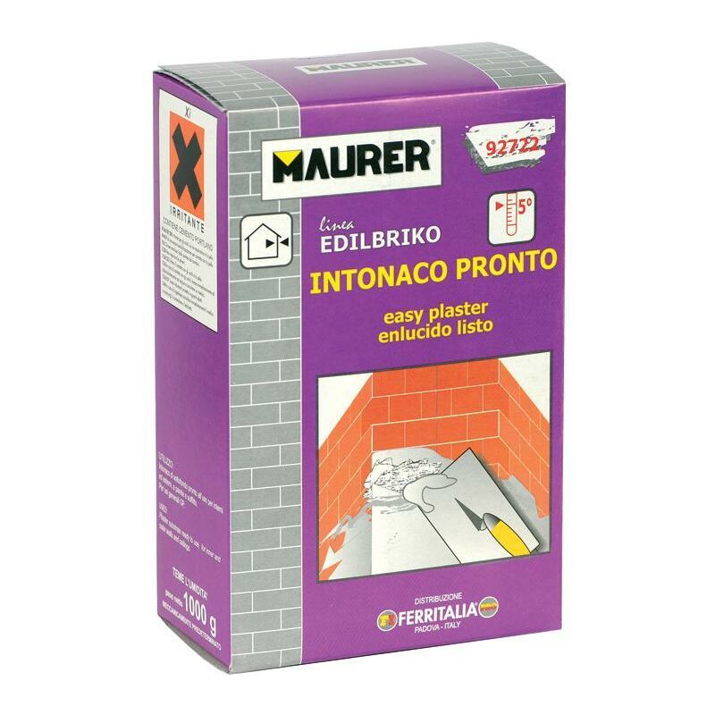 foto del prodotto intonaco pronto maurer kg.5 per incollaggio di piastrelle, gres e ceramiche