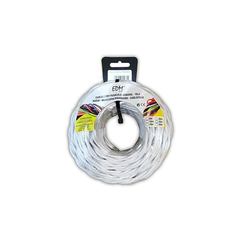 foto del prodotto intreccio tessile parallelo 3x2,5mm bianco 5mts