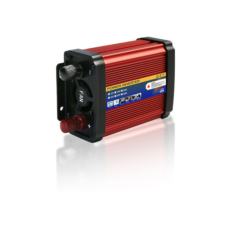 foto del prodotto inverter di potenza, inverter a onda sinusoidale, doppie porte usb per viaggi di lavoro, vacanze in campeggio 24 v 220 v 