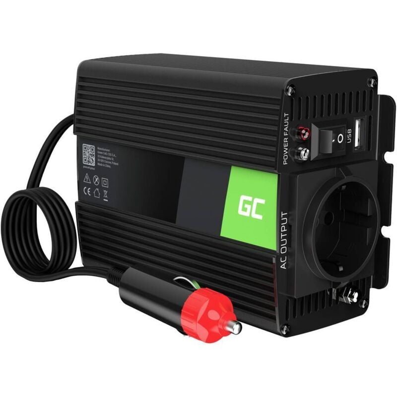 foto del prodotto inverter inv06 150 w 12 v 230 v green cell