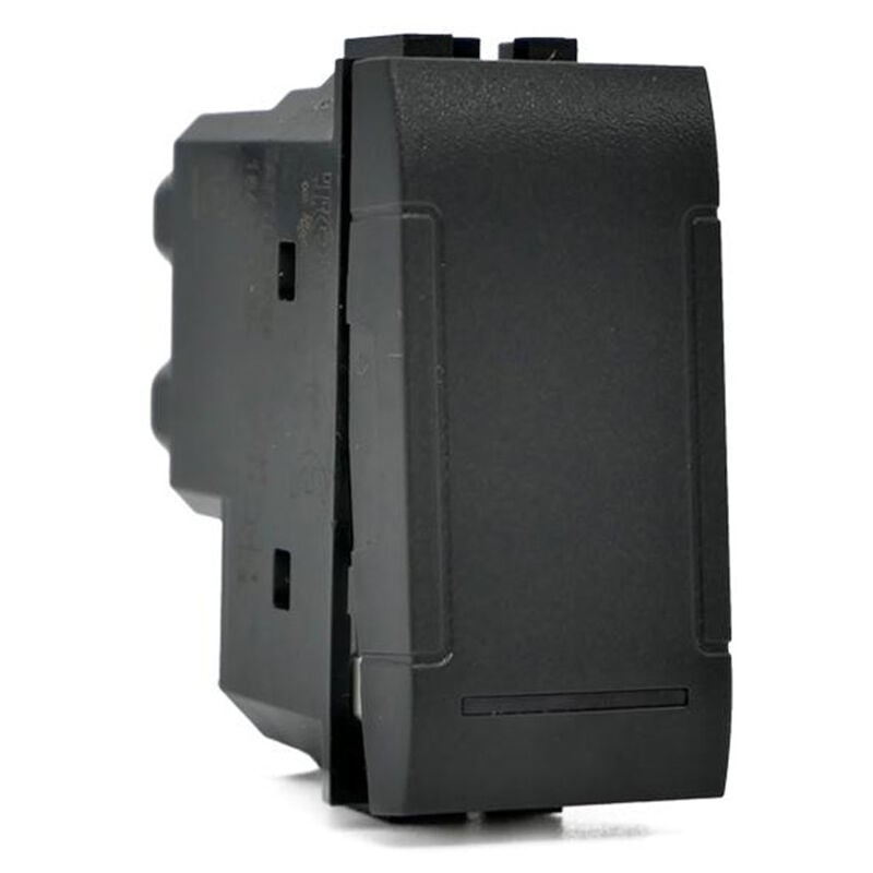 foto del prodotto invertitore unipolare compatibile con living light international air interruttore pulsante 1p 16a 250v nero