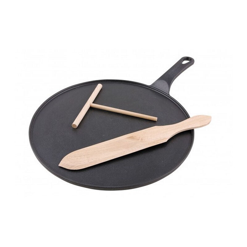 foto del prodotto invicta macchina per crepes in ghisa 30 cm nera 3290noir chasseur