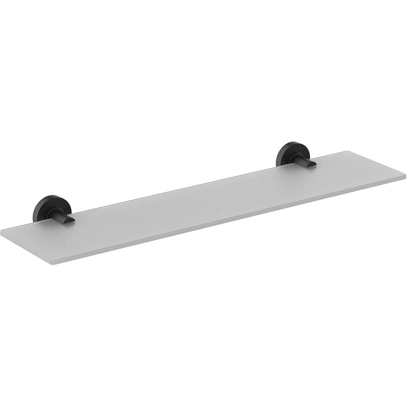 foto del prodotto iom mensola in vetro opaco, nero seta ideal standard
