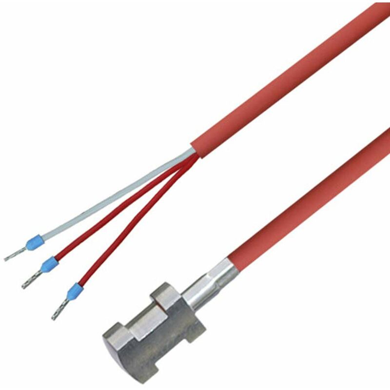 foto del prodotto ioveo 004al01302 pt100 sonda a 3 conduttori con cavo in silicone, fissaggio fino a 200 c, 2 metri