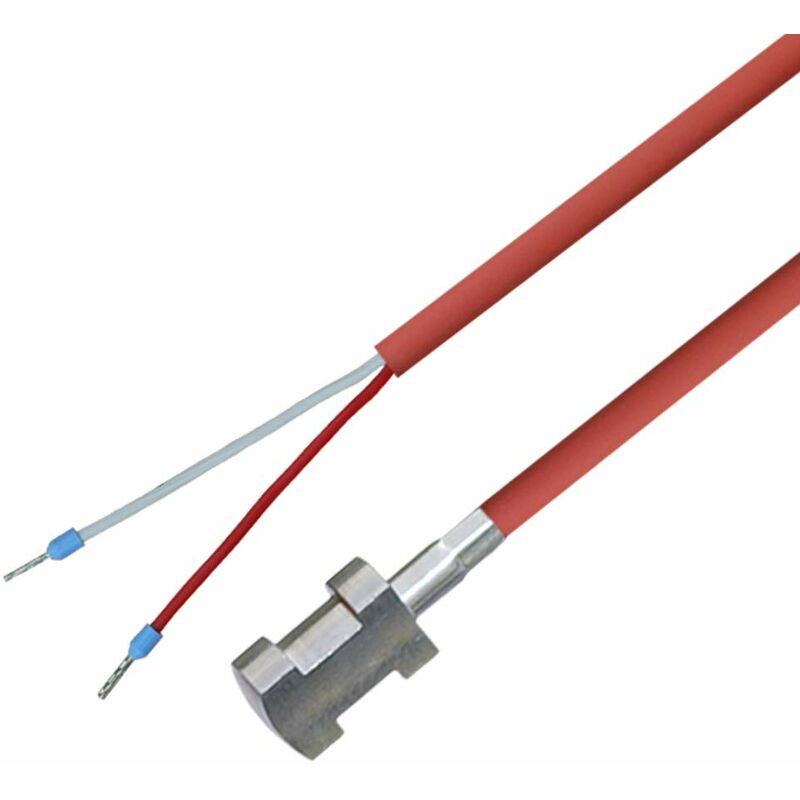foto del prodotto ioveo 004al05202 ntc 10kohm sensore di contatto per tubo con cavo in silicone, collegamento fino a 200 c, sensore ntc 10k, 2 metri