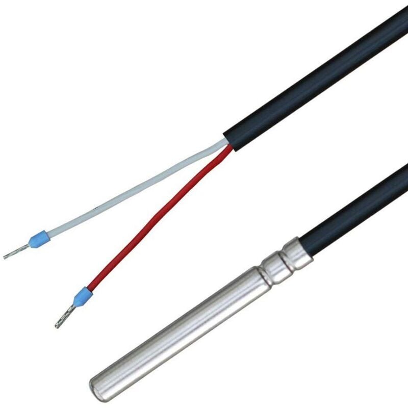 foto del prodotto ioveo 035hp62202 - ntc 12kohm - sonda di temperatura con cavo in pvc, per 105 c, sensore di temperatura, sonde, riscaldamento, ntc, 2 metri