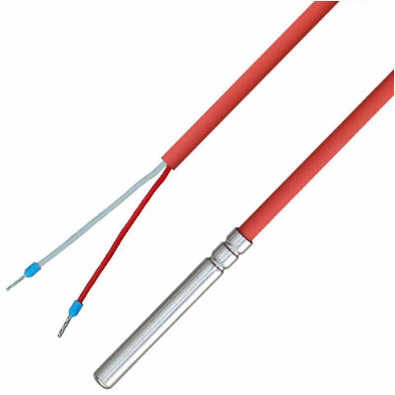 foto del prodotto ioveo 036hs01203 pt100 sonda di temperatura con cavo in silicone fino a 200 c, 3 metri