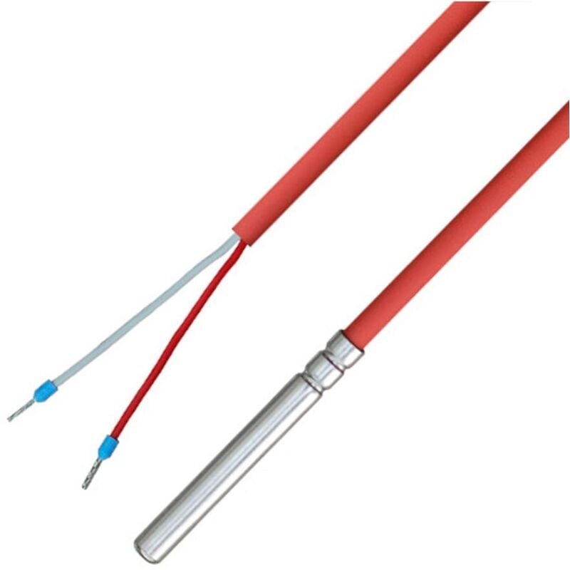 foto del prodotto ioveo 036hs02202 pt1000 sonda di temperatura con cavo in silicone fino a 200 c, 2 metri