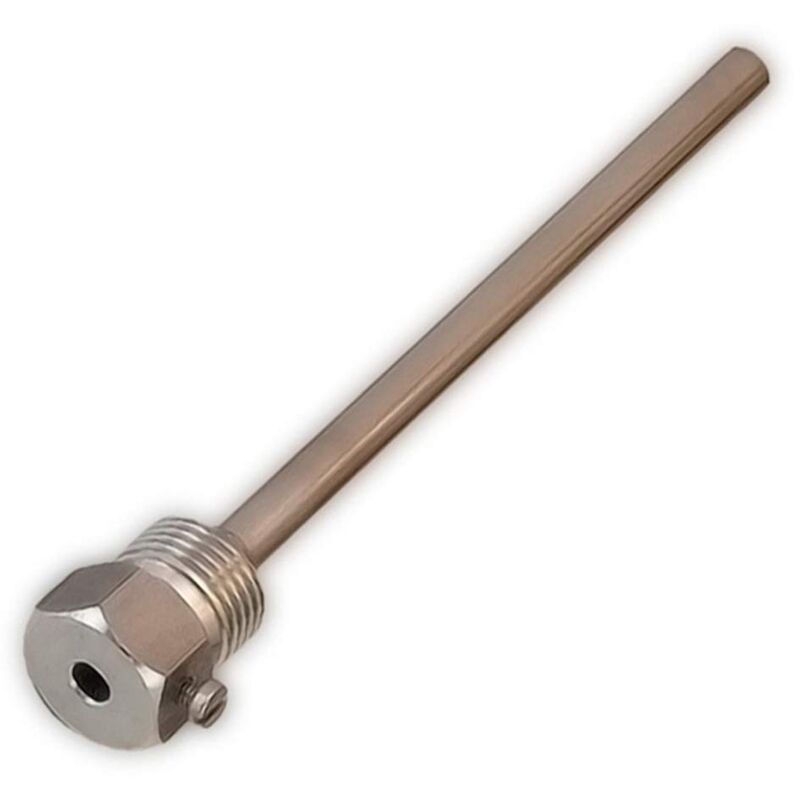 immagine 0 del prodotto ioveo 420th00020 pozzetto 1 2 pollice, manicotto a immersione in acciaio inox v4a, g 1 2, per sensore di temperatura, 6 mm, riscaldamento fino a