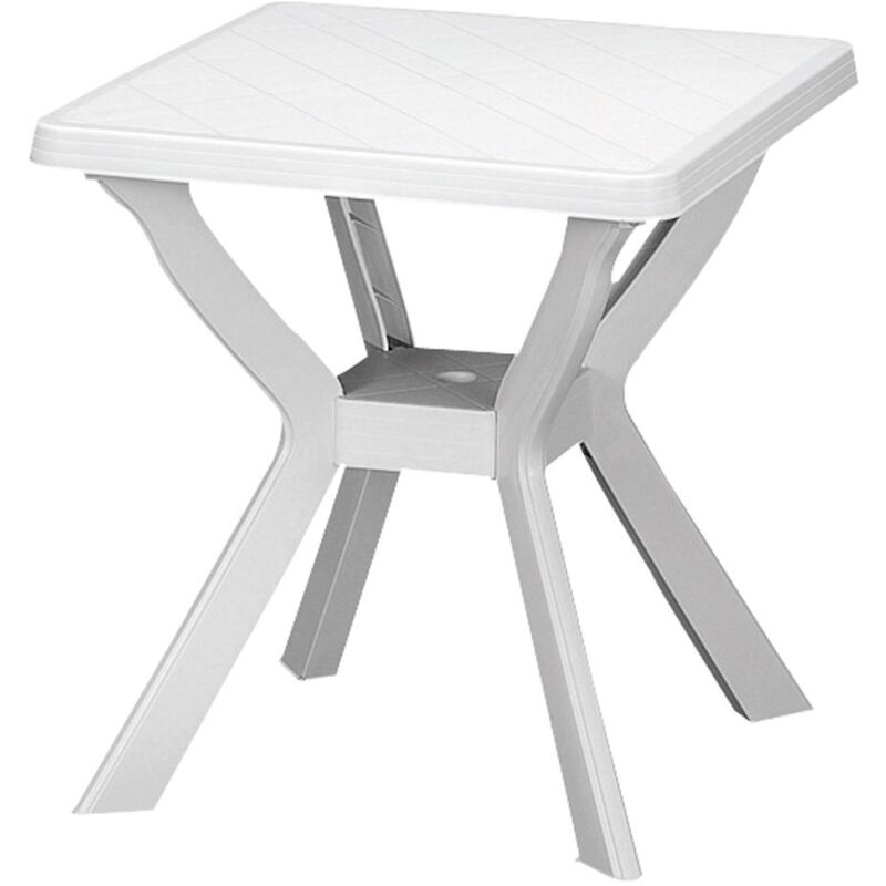 foto del prodotto ipae progarden maury s tavolo in resina reno 70x70cm bianco da esterno e giardino