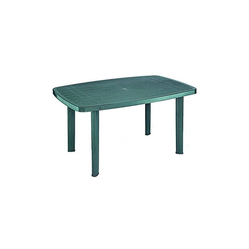 foto del prodotto ipae progarden tavoli tavolo faro in resina verde o bianco cm.137x85xh72 arredo giardino