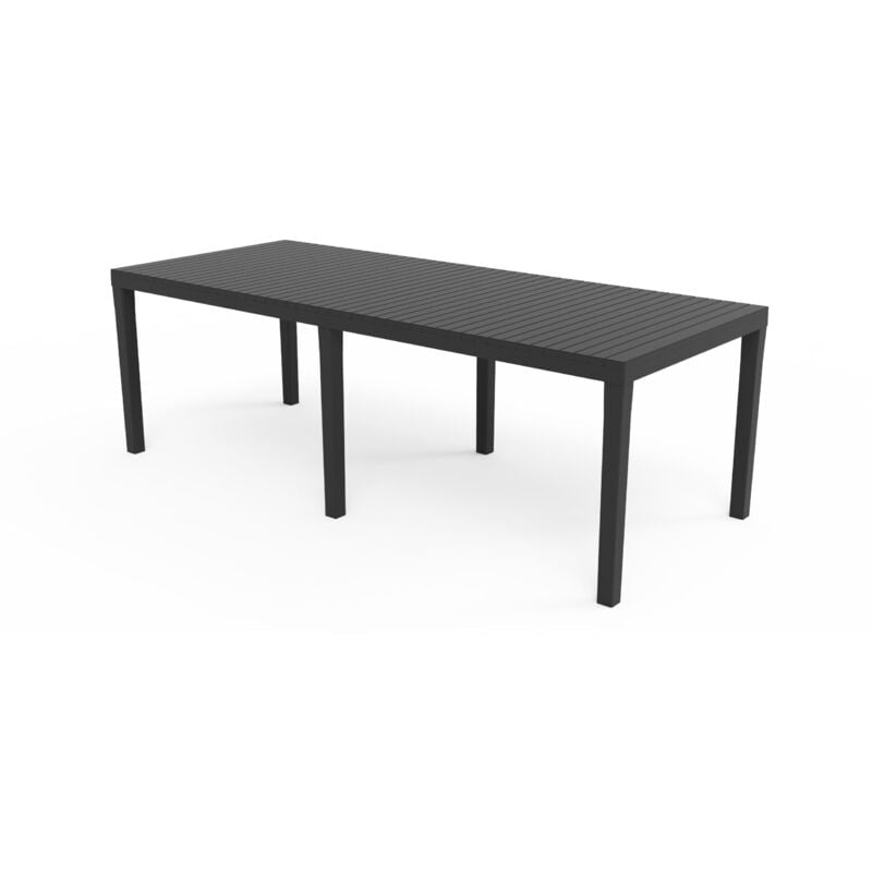 foto del prodotto ipae progarden tavolo da giardino esterno 220x90x72h cm colore antracite indo