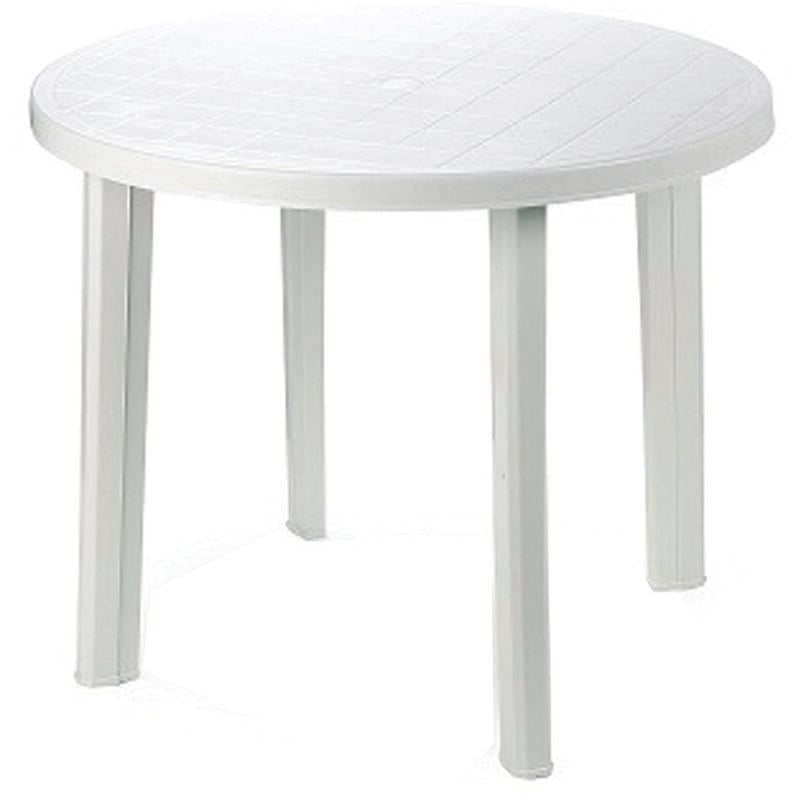 foto del prodotto ipae progarden tavolo da giardino tondo bianco cm.90x72h. cm.90x72h. peso kg.6,3