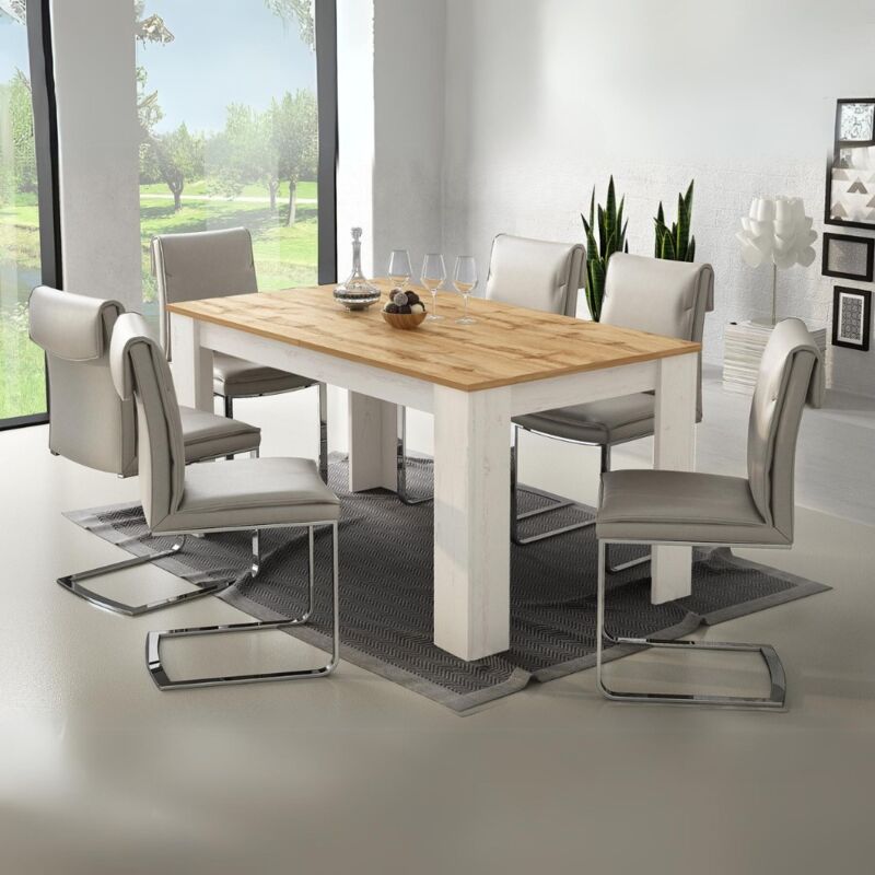 foto del prodotto iperbriko 2c tavolo allungabile 160x88 cm rovere wotan
