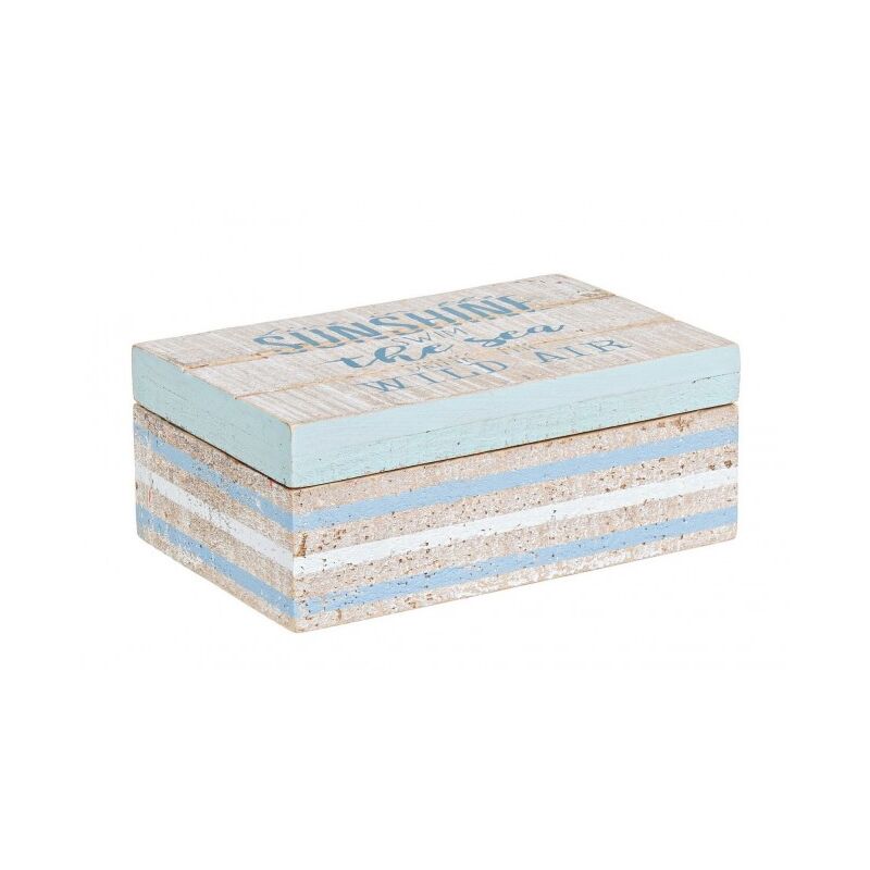 foto del prodotto iperbriko 4x scatola rettangolare azzurra 16,5x11x7h in legno
