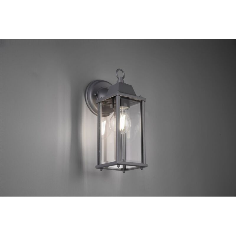 foto del prodotto iperbriko applique lanterna antracite e27 per esterno olona trio lighting