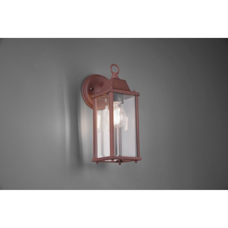 foto del prodotto iperbriko applique lanterna da esterno olona ruggine ip23 trio lighting