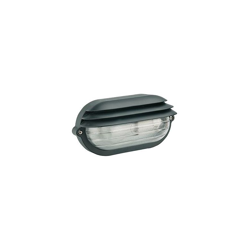 foto del prodotto iperbriko applique picc. e27 linea palpebra ovale nero