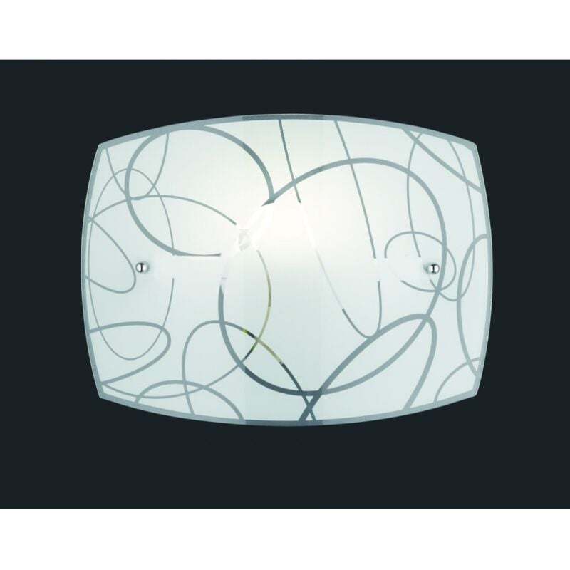 foto del prodotto iperbriko applique rettangolare spirelli 1xe27 vetro decorato con cerchi trio lighting