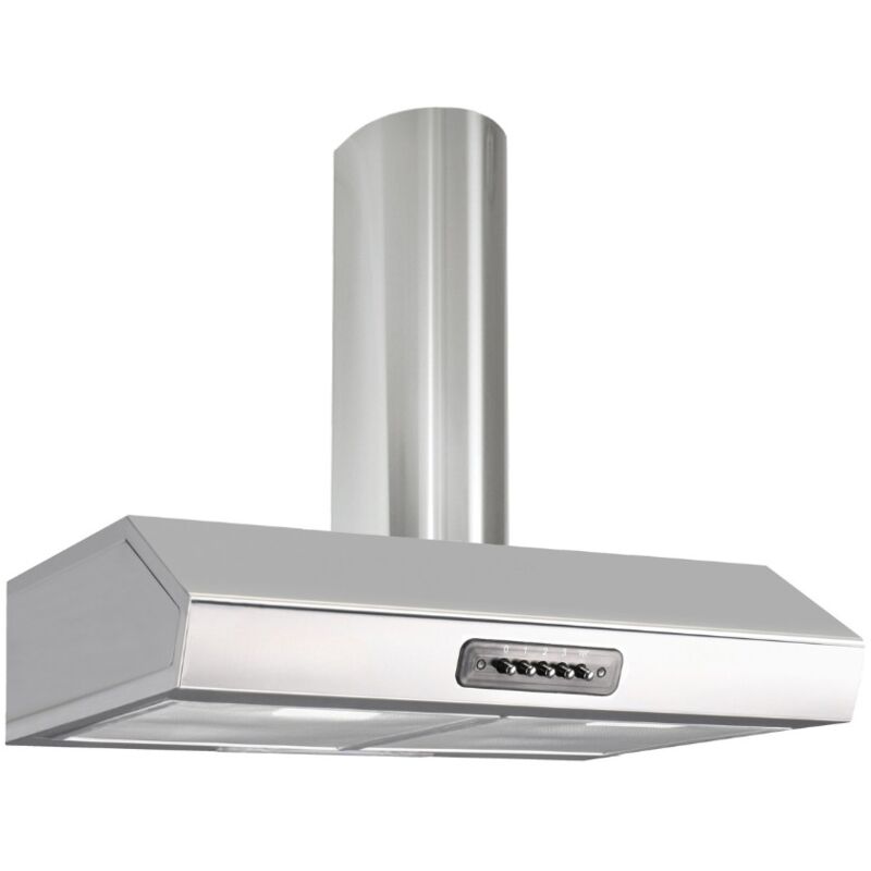 foto del prodotto iperbriko cappa inox 90x48x15 cm con camino