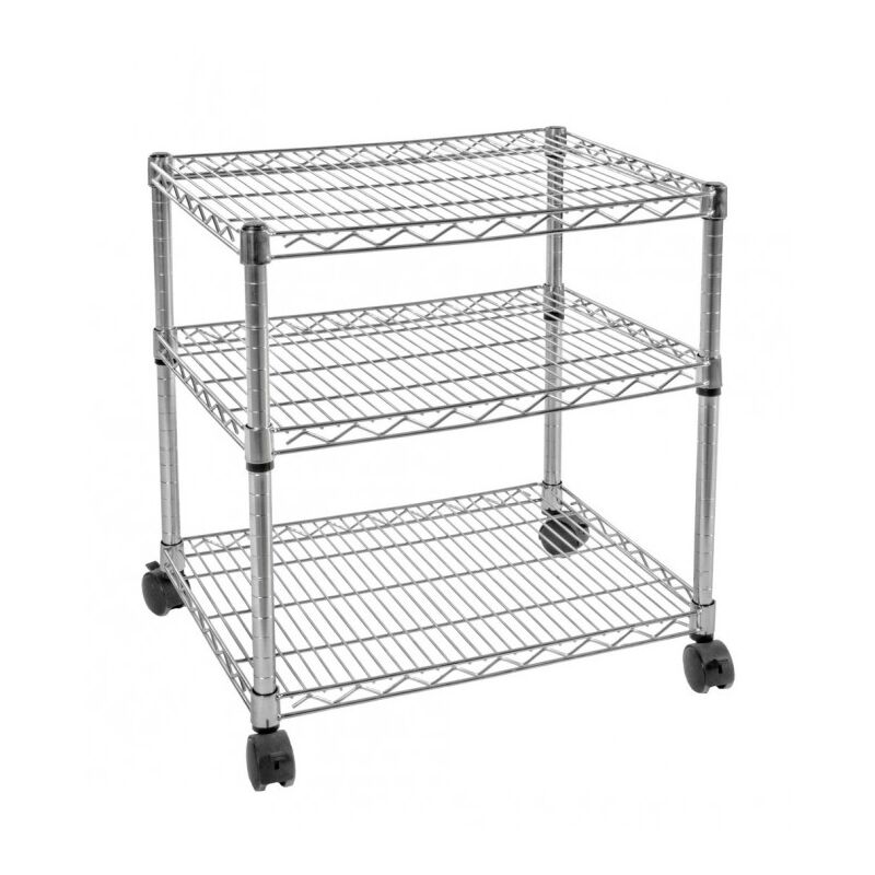 foto del prodotto iperbriko carrello 60x45x70h in acciaio cromato