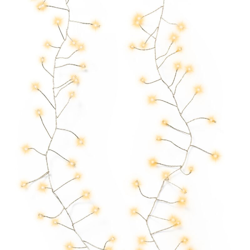 foto del prodotto iperbriko catena luci led 100 pz 120cm argento caldo