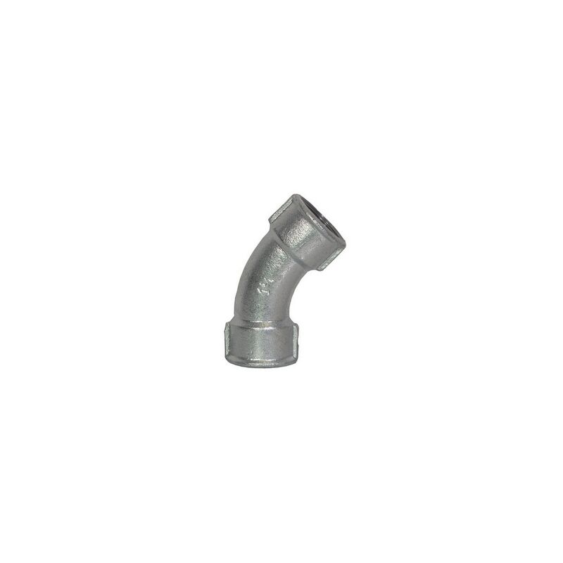 foto del prodotto iperbriko curva lunga zincata 45 4 