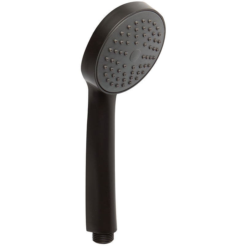 foto del prodotto iperbriko doccino tondo per doccia in abs nero opaco
