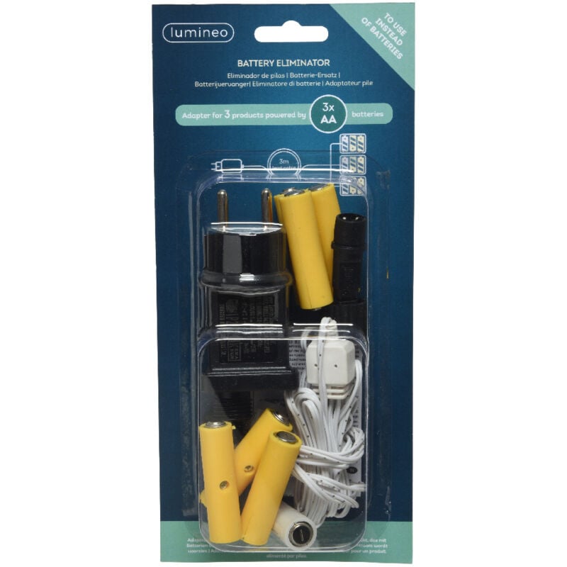 foto del prodotto iperbriko eliminatore di 3 batterie aa per uso interno l300 cm