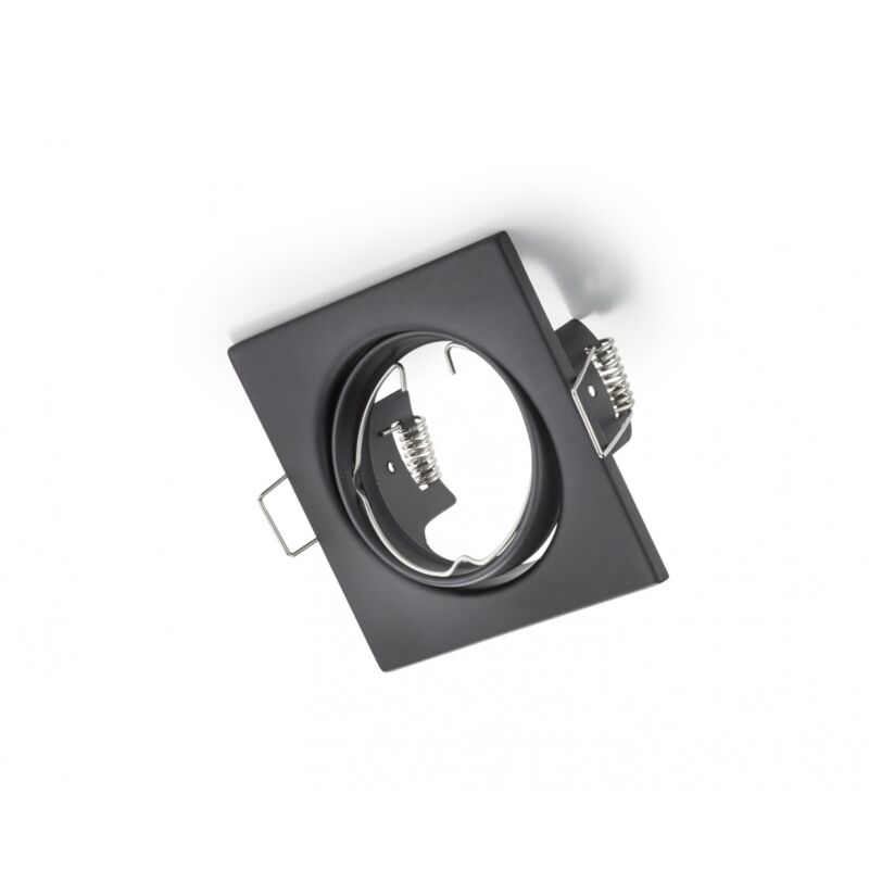 foto del prodotto iperbriko faretto da incasso quadrato jura 1xgu10 nero 8x8 cm trio lighting