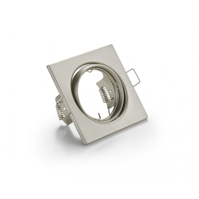 foto del prodotto iperbriko faretto da incasso quadrato jura 1xgu10 nichel 8x8 cm trio lighting