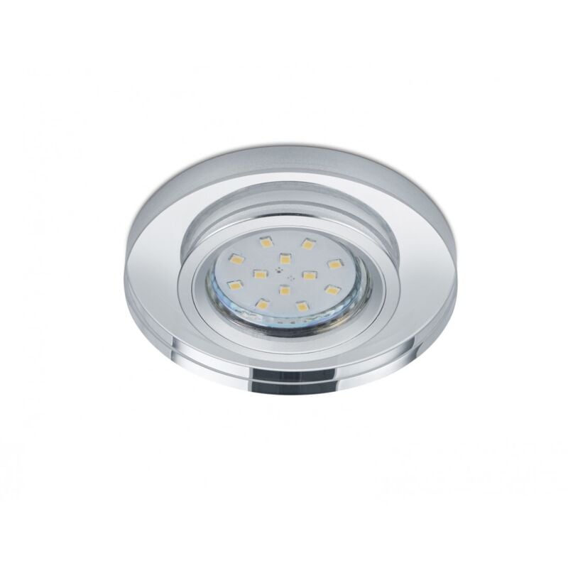foto del prodotto iperbriko faretto da incasso rotondo kristallglas pirin gu10 cromo trio lighting