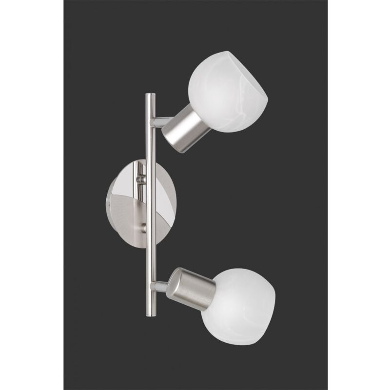 foto del prodotto iperbriko faretto da soffitto 2 led orientabile antibes nichel trio lighting