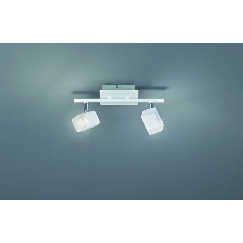 foto del prodotto iperbriko faretto da soffitto 2 led orientabile roubaix bianco trio lighting