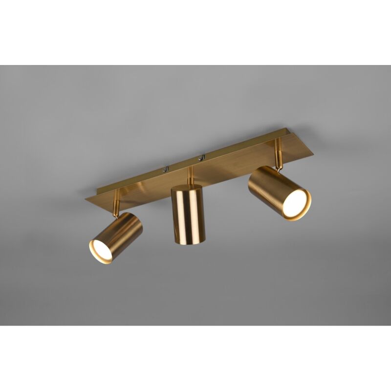 foto del prodotto iperbriko faretto marley 3 spot gu10 ottone invecchiato l48 cm trio lighting