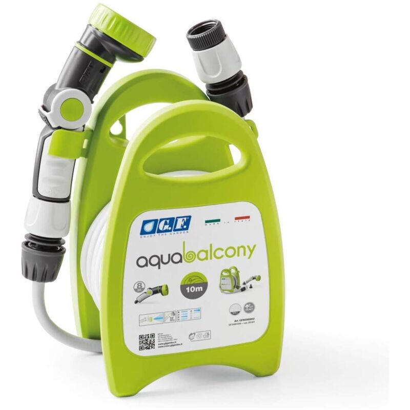 foto del prodotto iperbriko g.f. kit tubo aquabalcony 10 m avvolgitubo verde per giardino e terrazzo