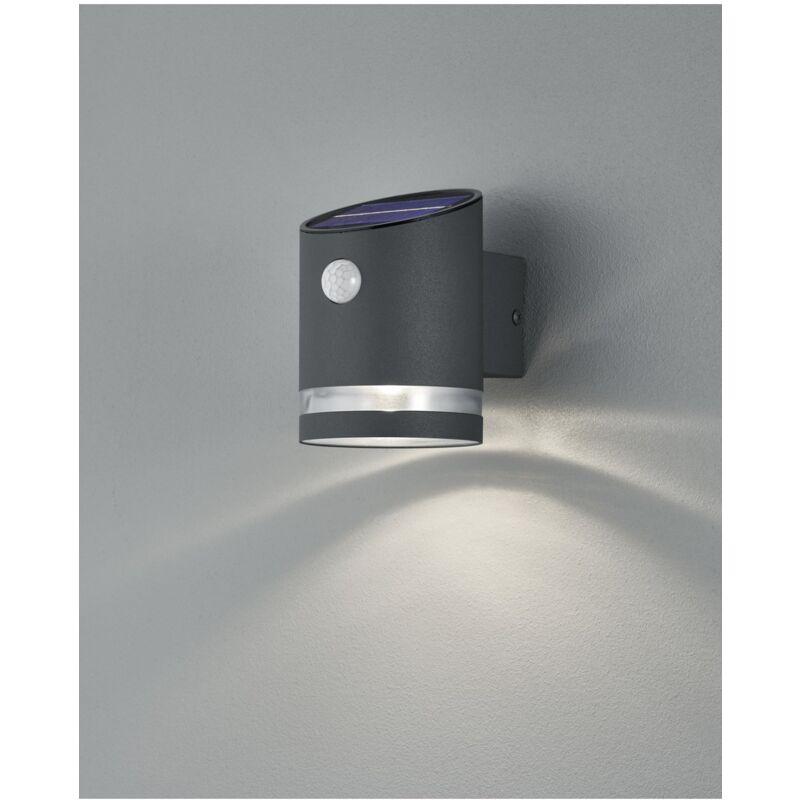 foto del prodotto iperbriko lampada da esterno salta led ip44 antracite con sensore di movimento trio lighting