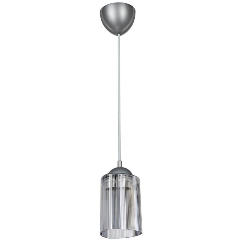 foto del prodotto iperbriko lampada da soffitto optical mdl3871 con paralume triangolo in plastica fum h70xl11