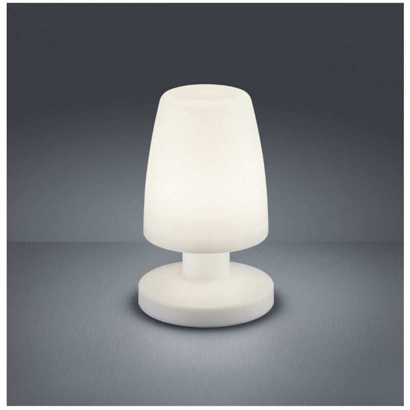 foto del prodotto iperbriko lampada da tavolo moderna led dora bianco ip44 13 cm trio lighting