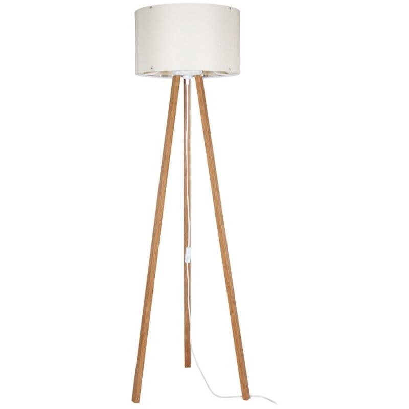 foto del prodotto iperbriko lampada da terra 36x136.5 cm rovere crema