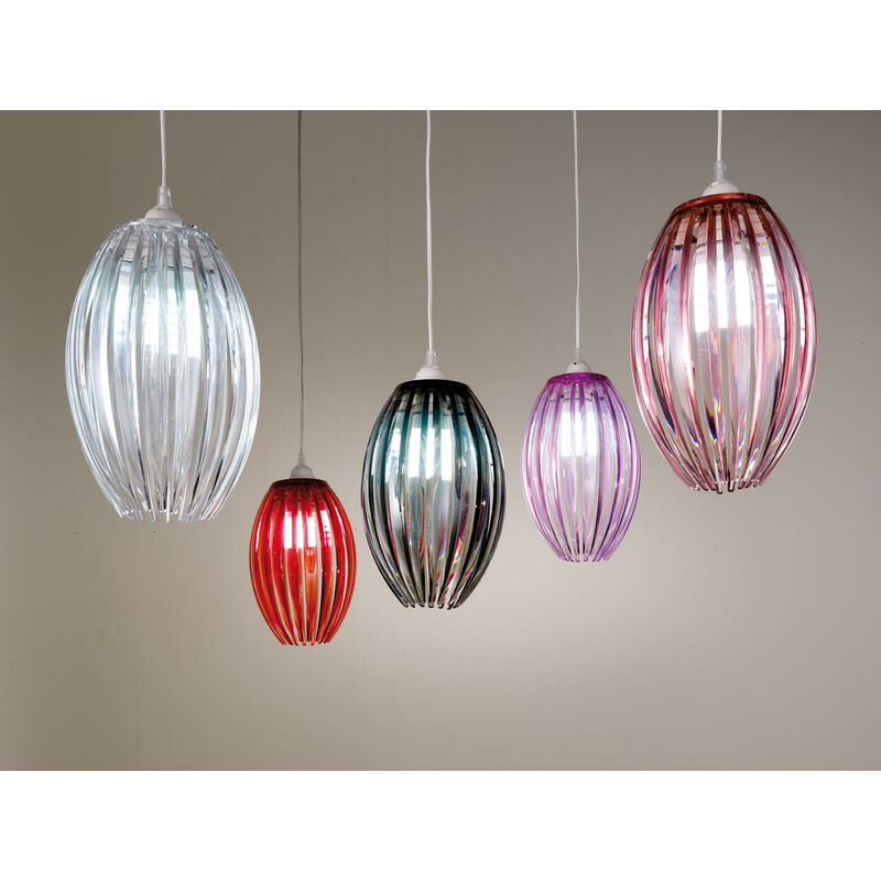 foto del prodotto iperbriko lampada in metallo violetto 18x18x28 cm