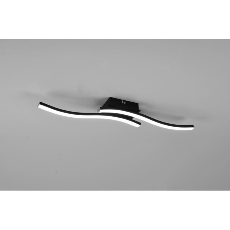 foto del prodotto iperbriko lampada soffitto design doppia bacchetta led 4000k route nero trio lighting