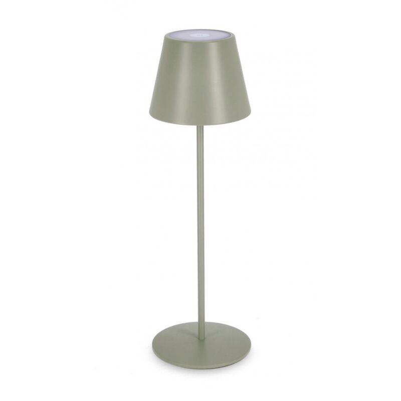 foto del prodotto iperbriko lampada tavolo led etna verde salvia d.12x38h