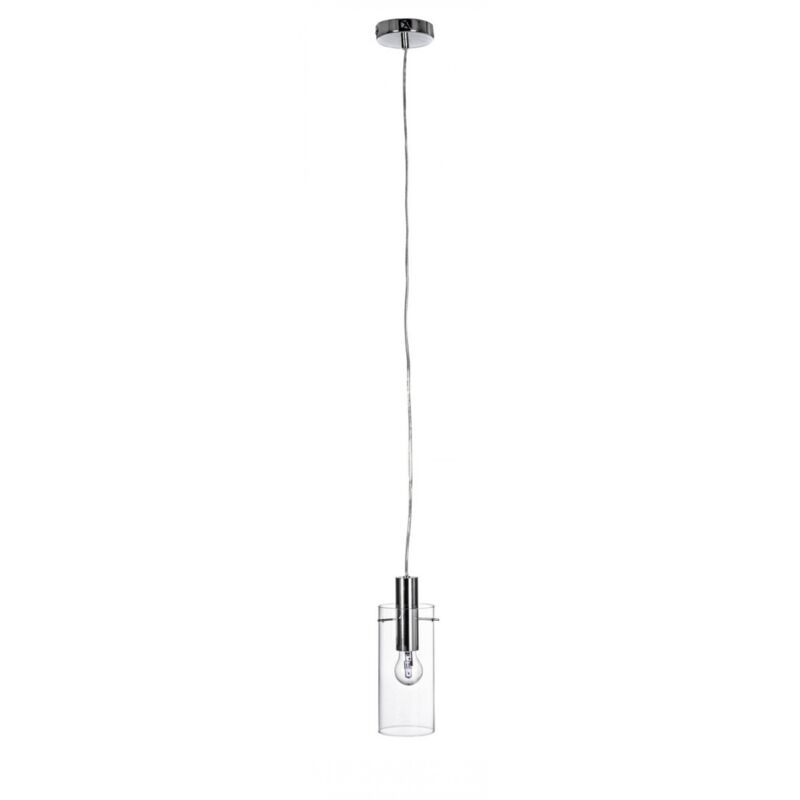 foto del prodotto iperbriko lampadario 1 luce d.11x130h trasparente argento
