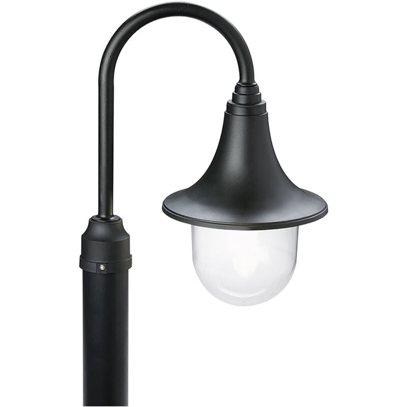 foto del prodotto iperbriko lanterna testa palo marine 60 w cm 41 x 22 x 33 nero