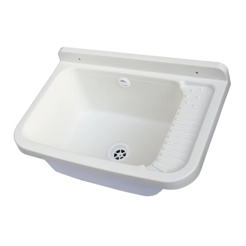 foto del prodotto iperbriko - lavandino pilozzo a muro da esterno 50x35x24