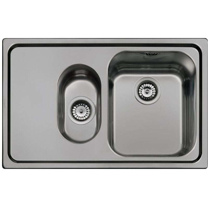 foto del prodotto iperbriko lavello 79x50 cm 1 1 2 vasca nero