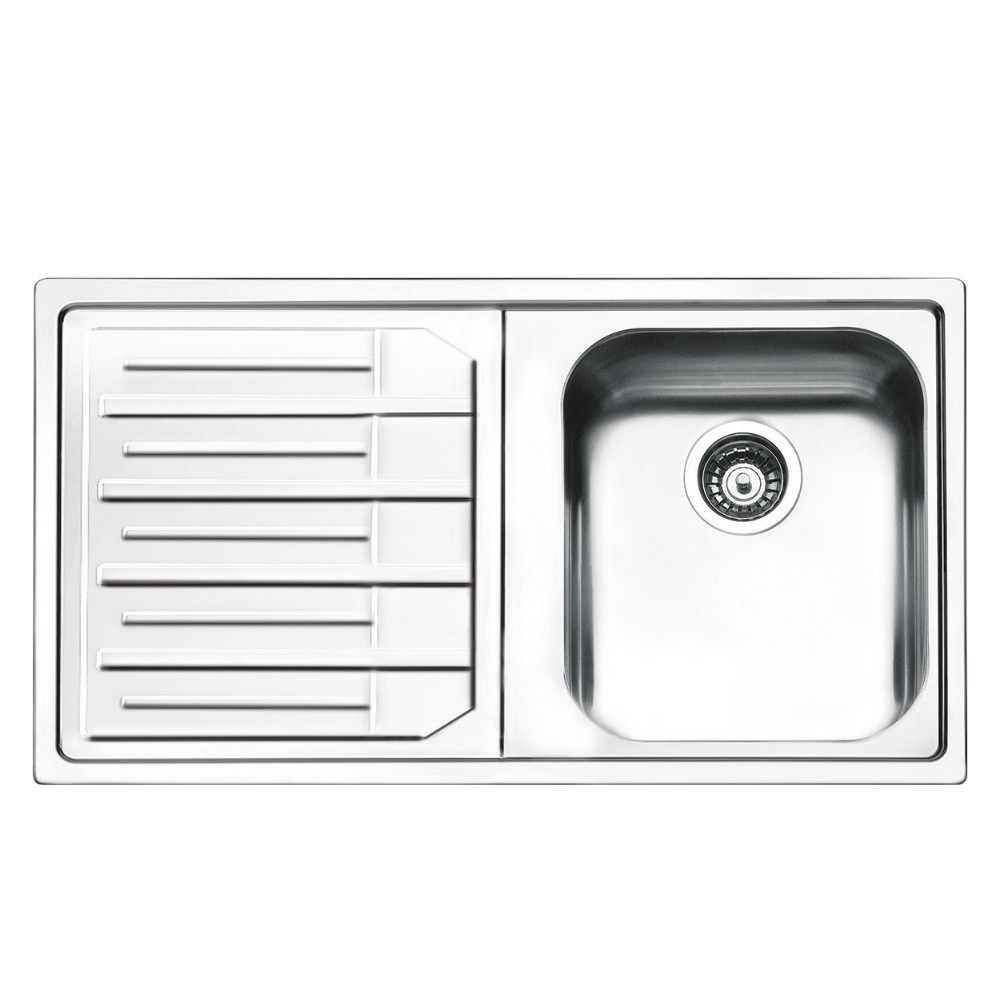 foto del prodotto iperbriko lavello inox 86x50 cm gocciolatoio sinistro