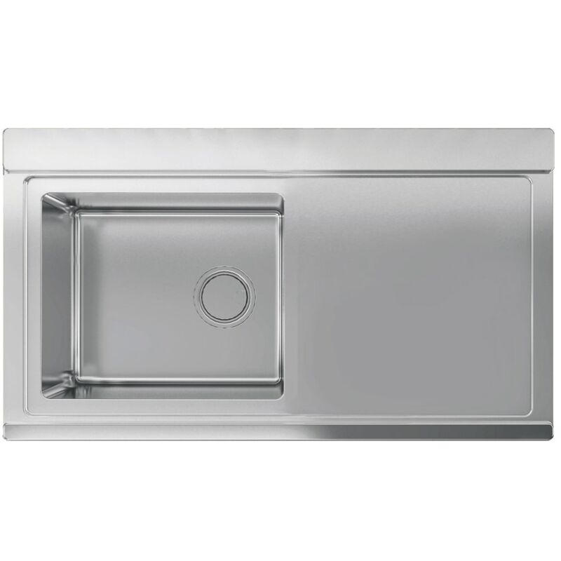 foto del prodotto iperbriko lavello inox 90x50 cm con gocciolatoio